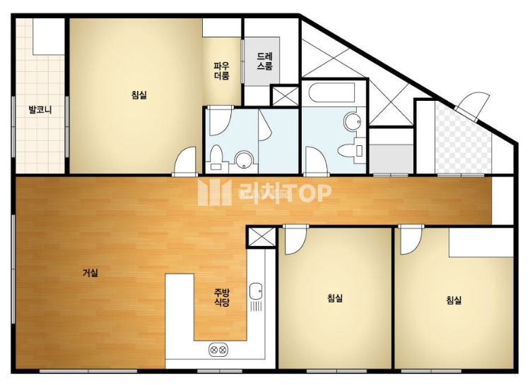 인천 서해구 청라동 94-1 103동 청라동 / 한양수자인디에스틴 / 신축 쓰리룸 / 풀옵션 / 사업자환영 월세 매물번호 10550 사진 1