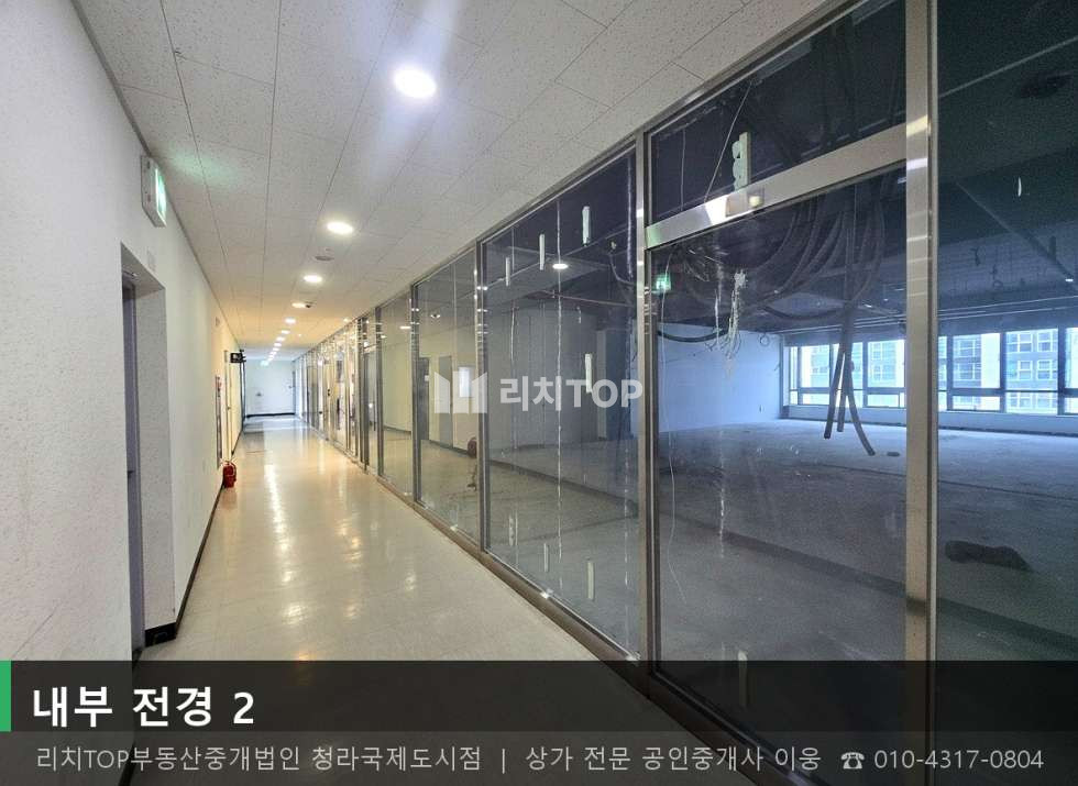 인천 서해구 청라동 158-1 (진성프라자) 1동 [청라동 37평] 6층 무권리 남향 | 깔끔한 신축급 상가 월세 매물번호 10683 사진 2